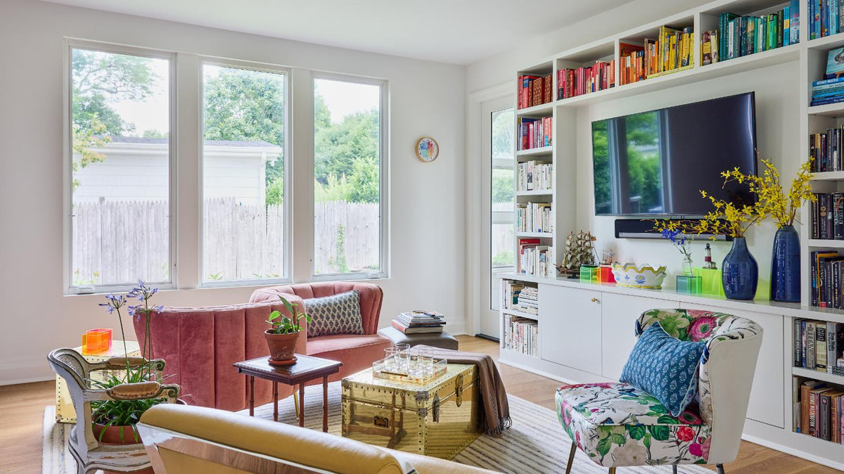 White Walls Create a Canvas for Color in Westchester, NY