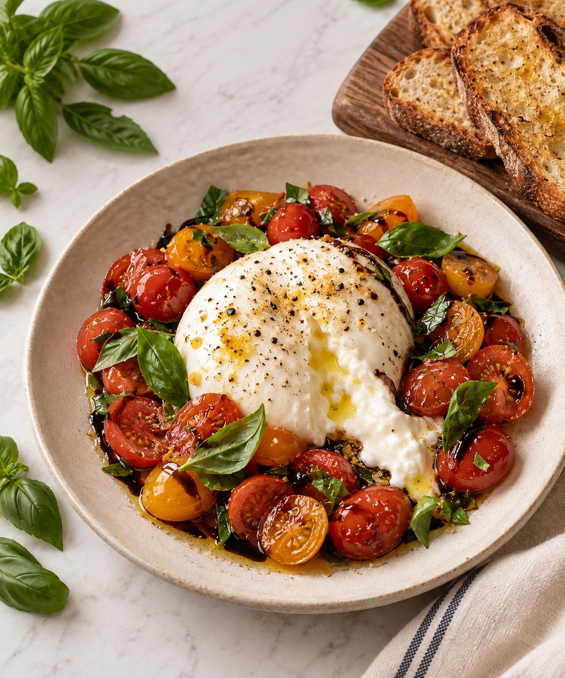 A Sweet & Savory Burrata Moment