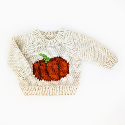 Pumpkin Crew Neck Sweater, Baby & Toddler