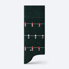Black vertical radiator on a white background