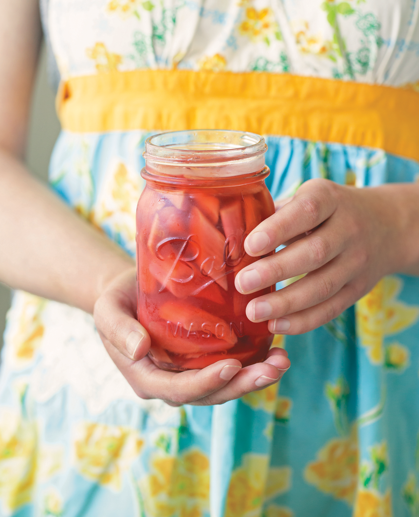 Pickled rhubarb