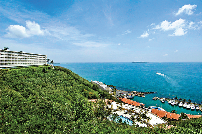 El Conquistador is located on the private Palomino Island
