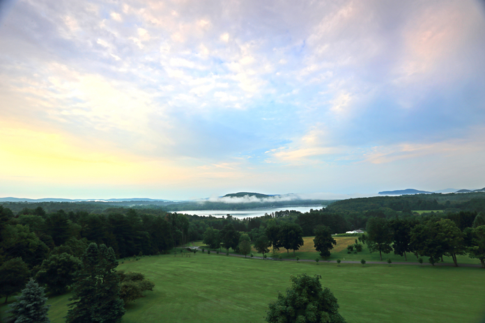 The Kripalu Center sits on 300 acres along Lake Mahkeenac.