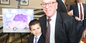 Ben Silverberg (Boy of the Year) with his Grandpa and Bob Goldberg