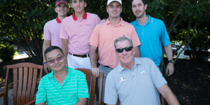 Connor Wills, Will Riddle, Patrick Poderly, Peter Devine, Ken Coe and Kevin Powderly