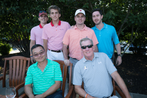 Connor Wills, Will Riddle, Patrick Poderly, Peter Devine, Ken Coe and Kevin Powderly