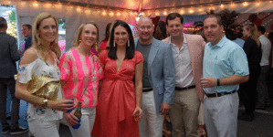 Sarah OKeefe Kelly Lavigne Abby Glover Dan O’Keefe Chris Glover and Brian Lavigne
