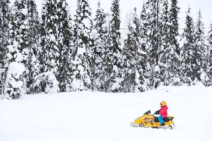 Skiing in the Arctic