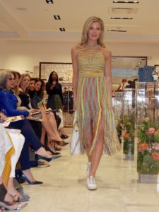 model on runway