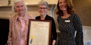 Image of Susan Henry, Westchester County Legislator Kitley Covill and President Lori Ensinger