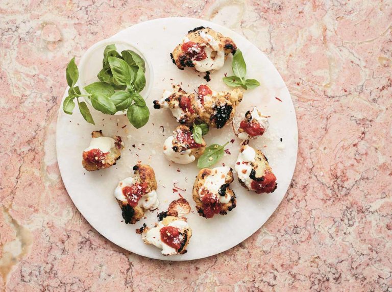 Cauliflower Parmesan Bites from Well + Good