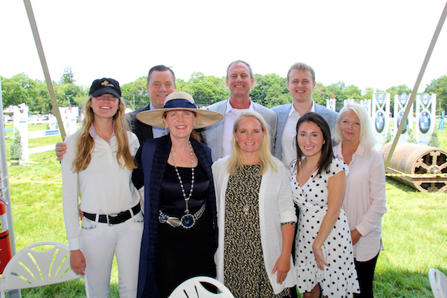 Image of (Front Row) Michaela Pritchett, Jane Henderson, Hannah Perry, Callie Lopavo, Hilary Perry, (Back Row) Ronald Sheanze, Sean & John Pritchett