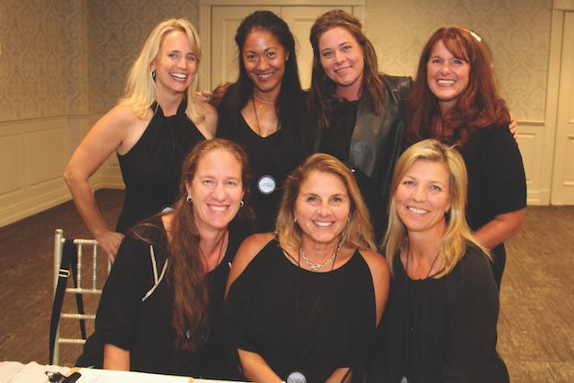 (Standing) Tonya Russo, Maria Schmitz, Heather Nelson, Kathleen Castiglione, (Sitting) Sue Morse, Nicole Ahrens, Bettina Leddy