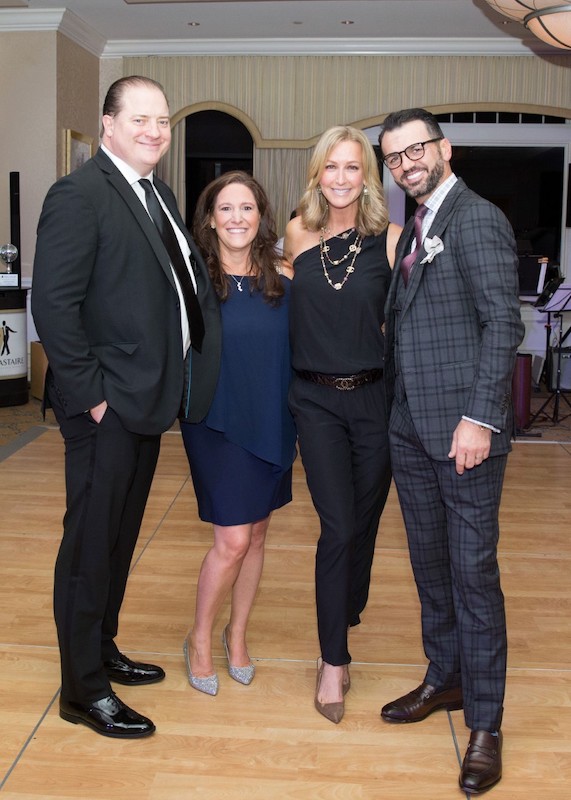 Brendan Fraser, Amy Montimurro, Lara Spencer and Tony Dovolani, who is the season 15 Dancing with the St