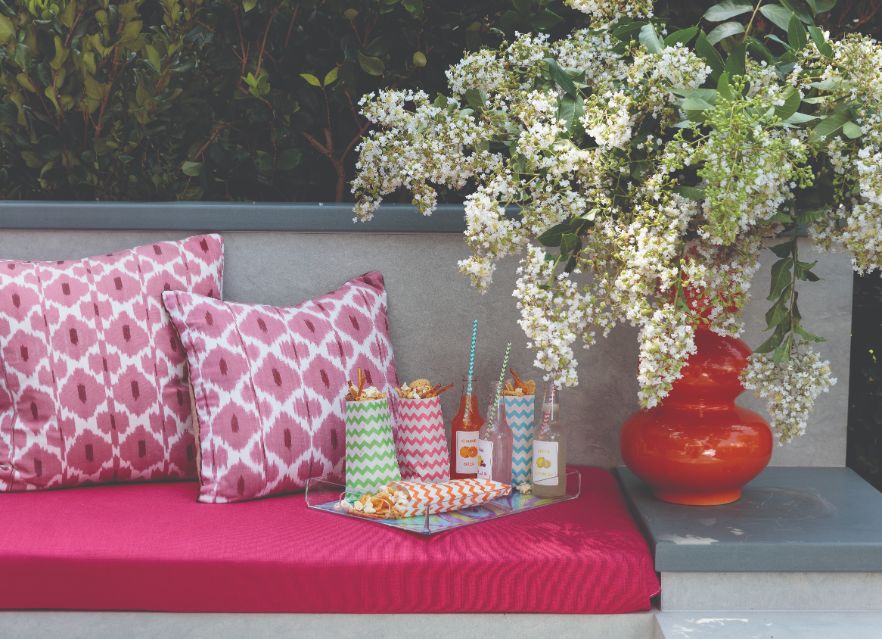 Sitting area at party