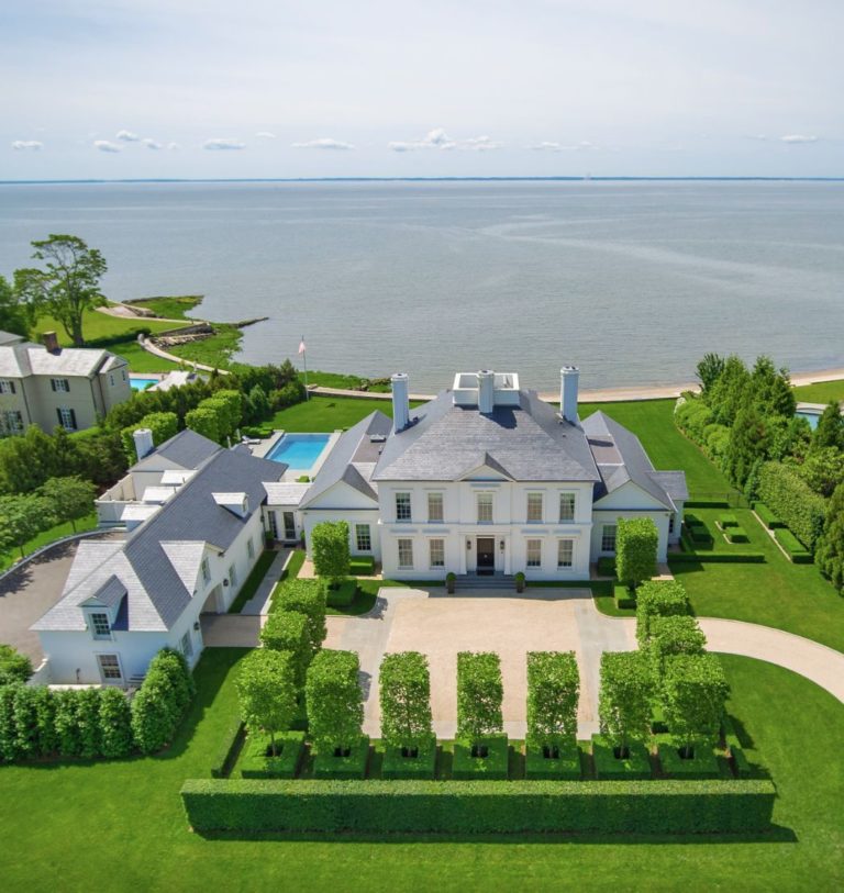 aerial view of house