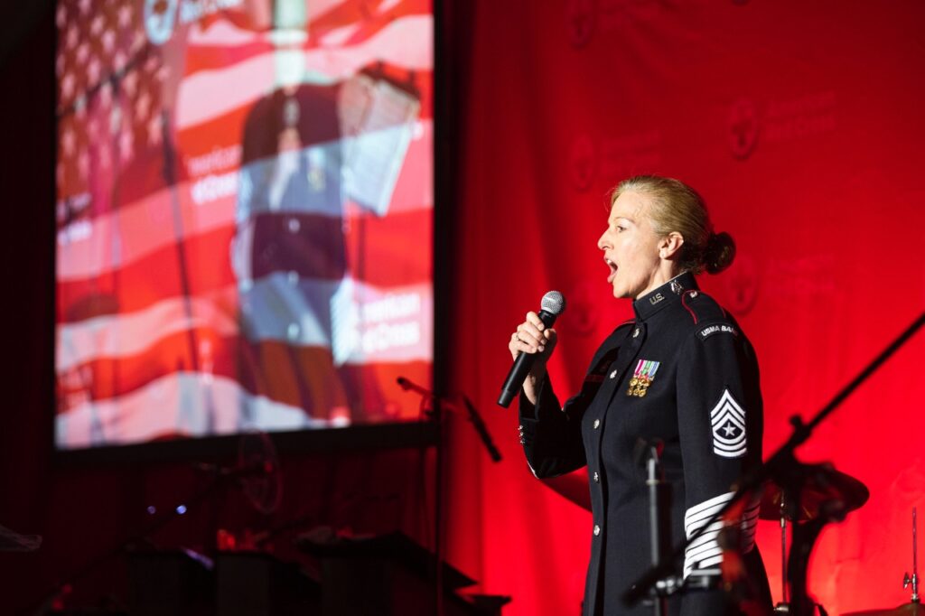 US Army Sergeant Major MaryKay Messenger of the West Point Band