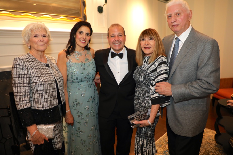 Arlene Lestingi, Cathy & James Brunetti, MD (Honoree), Edwina & Gerald Musano