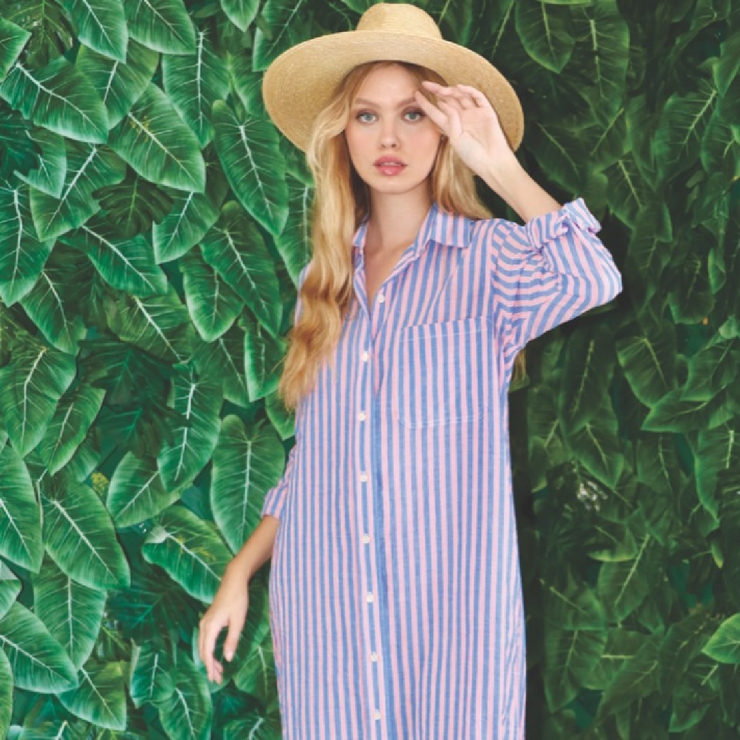 Classic Shirt Dress, Driftwood