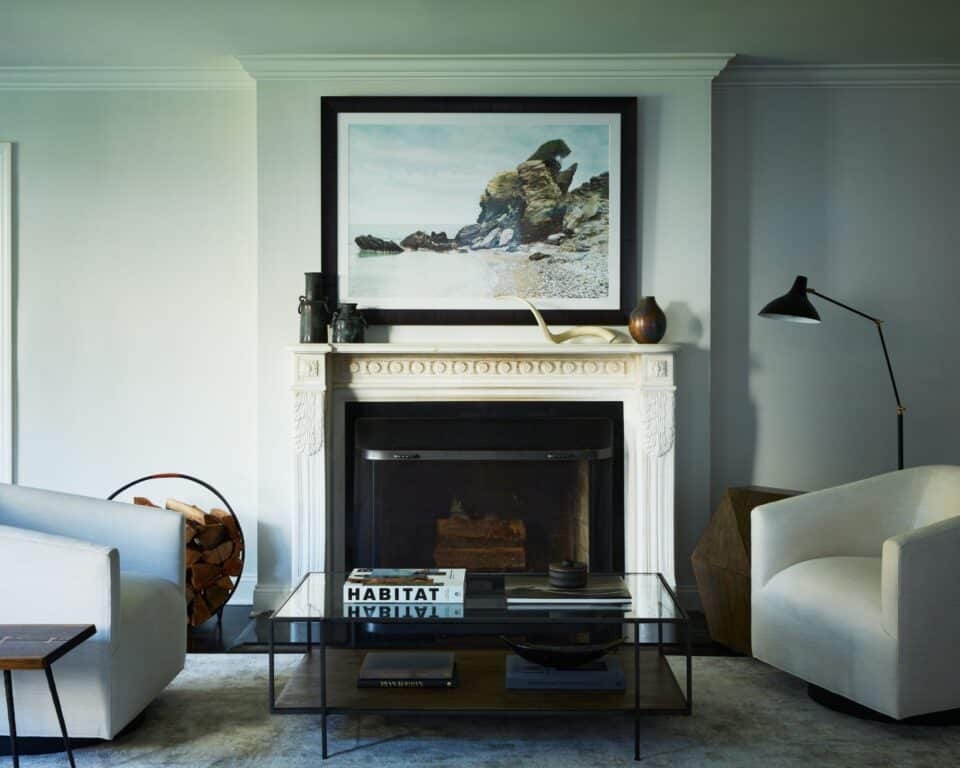 art above fireplace 