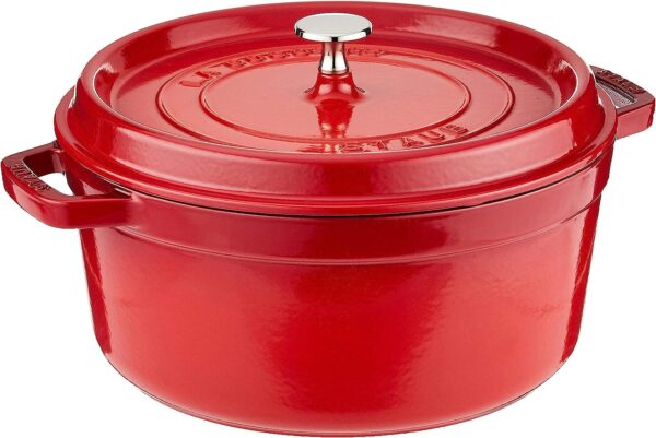 STAUB Cast Iron Dutch Oven 5.5-qt Round Cocotte