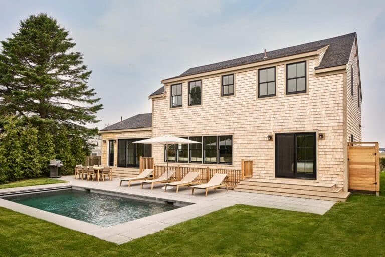 backyard of house with pool