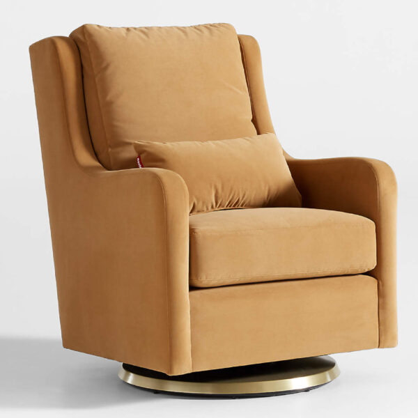 Milo Tan Nursery Swivel Glider Chair