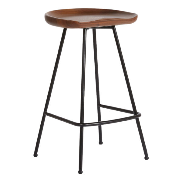 Randle Tractor Counter & Bar Stool With Metal Legs